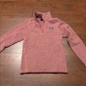 Patagonia Heathered Pink Sweater